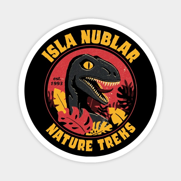 Isla Nublar Nature Treks Magnet by DinoMike